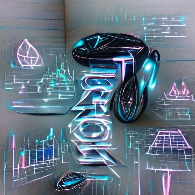 Retro Arcade Game in Neon Geometric Style