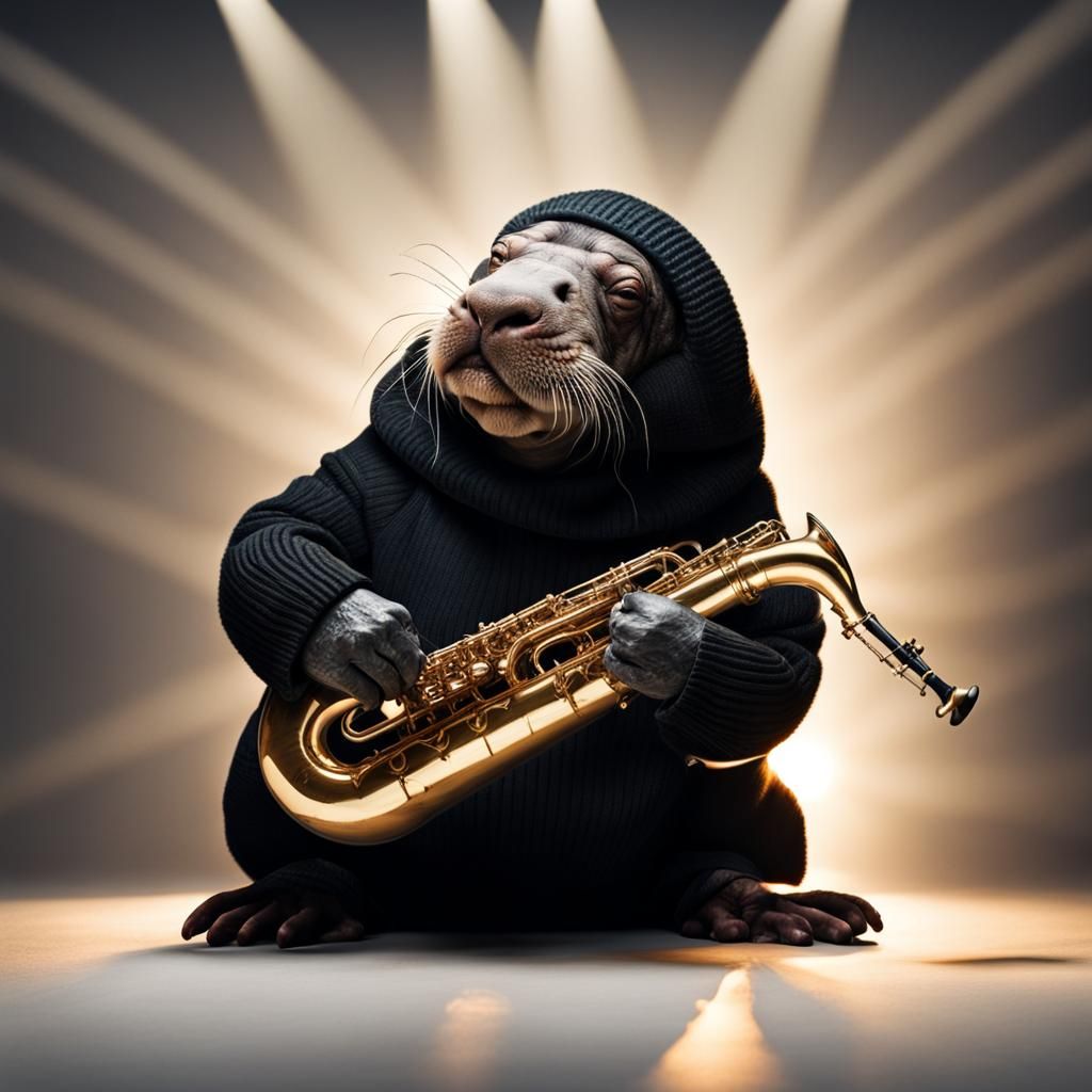 Walrus Saxophone Solo in Spotlight