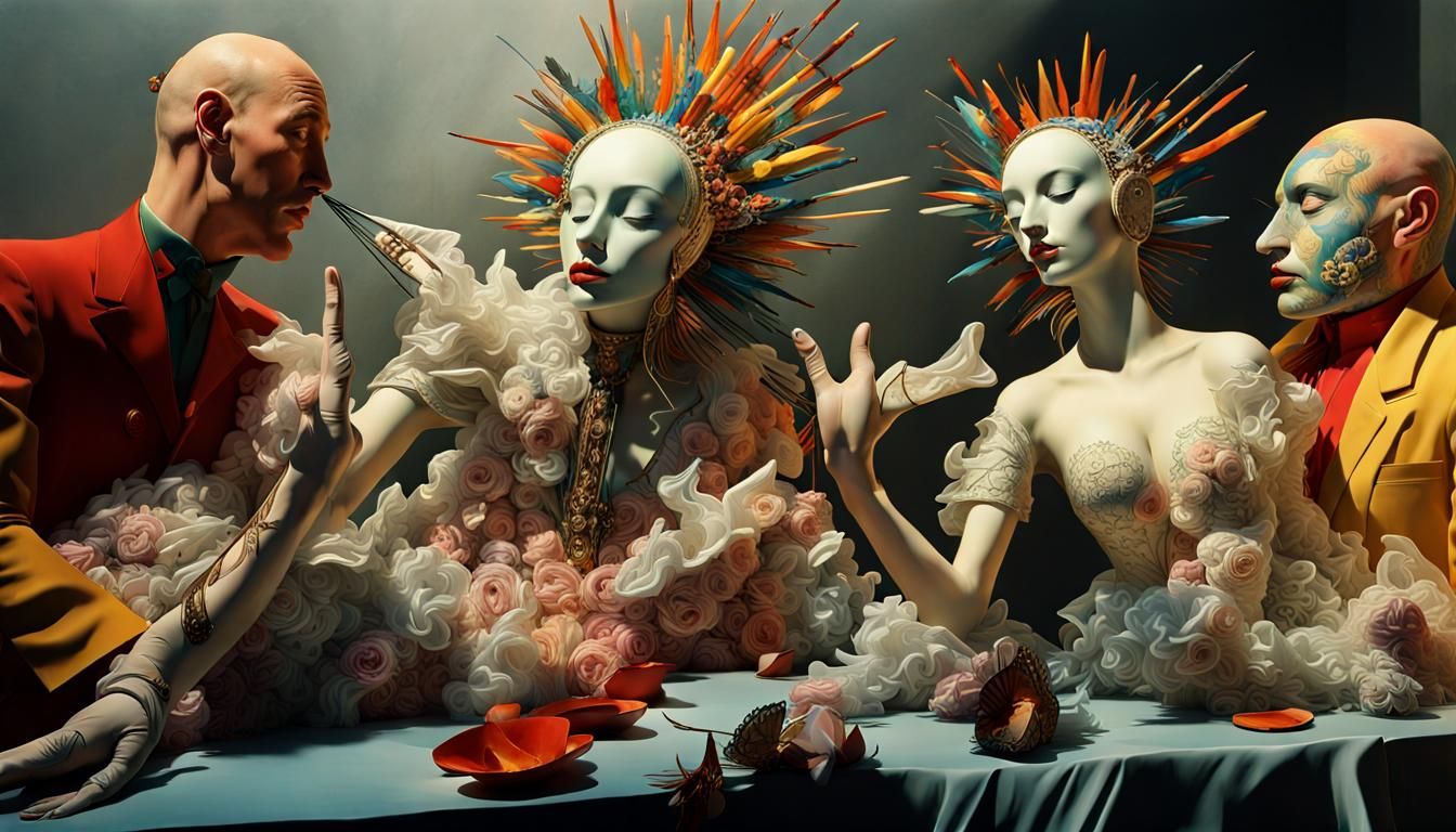 Abstract Dreamscape: Elegant Art in Magical Realism