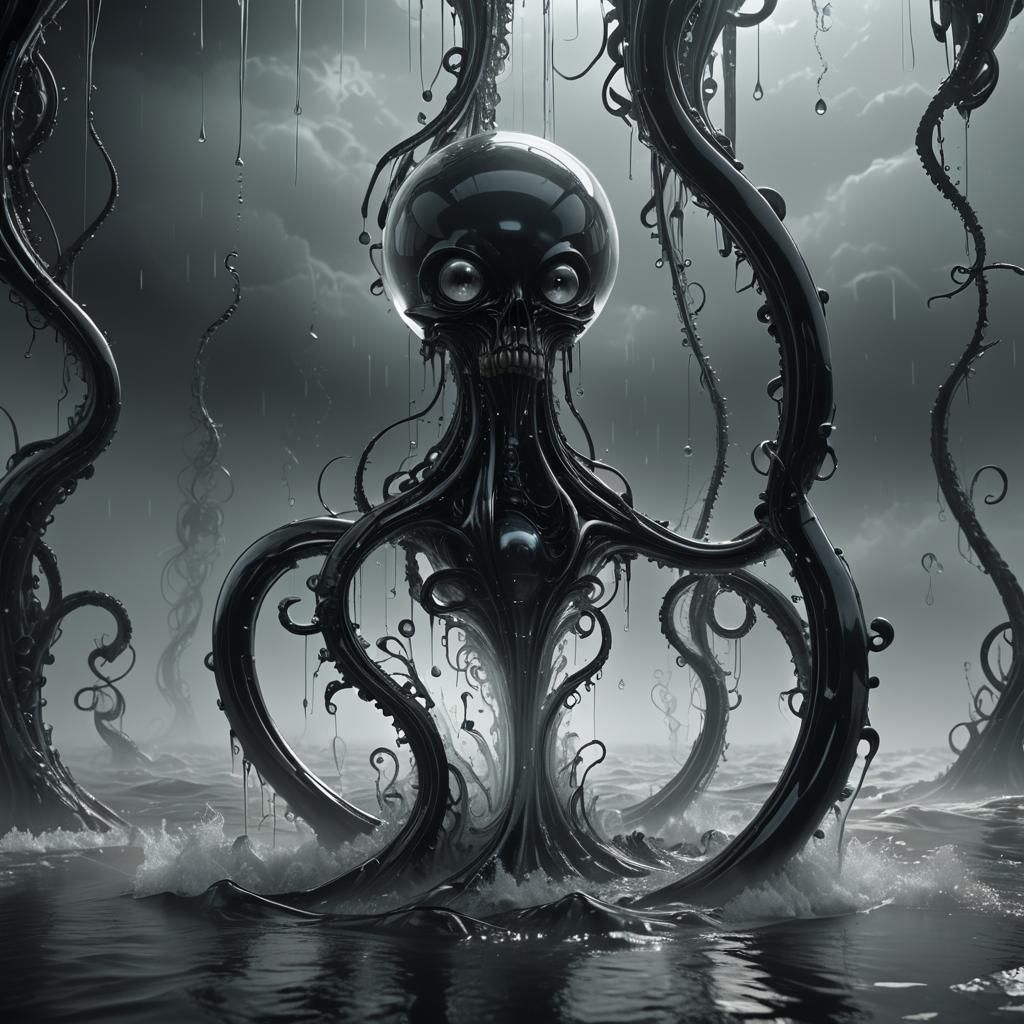 Glass 'A' in Dark Fantasy 3D Render