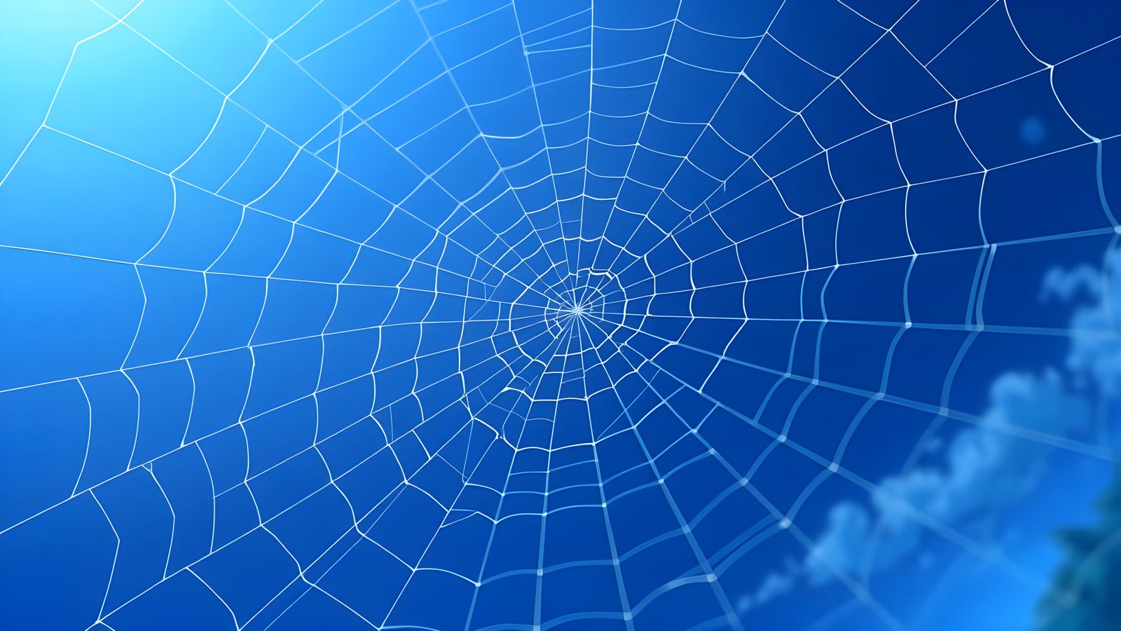 Intricate Spiderweb Anime Art