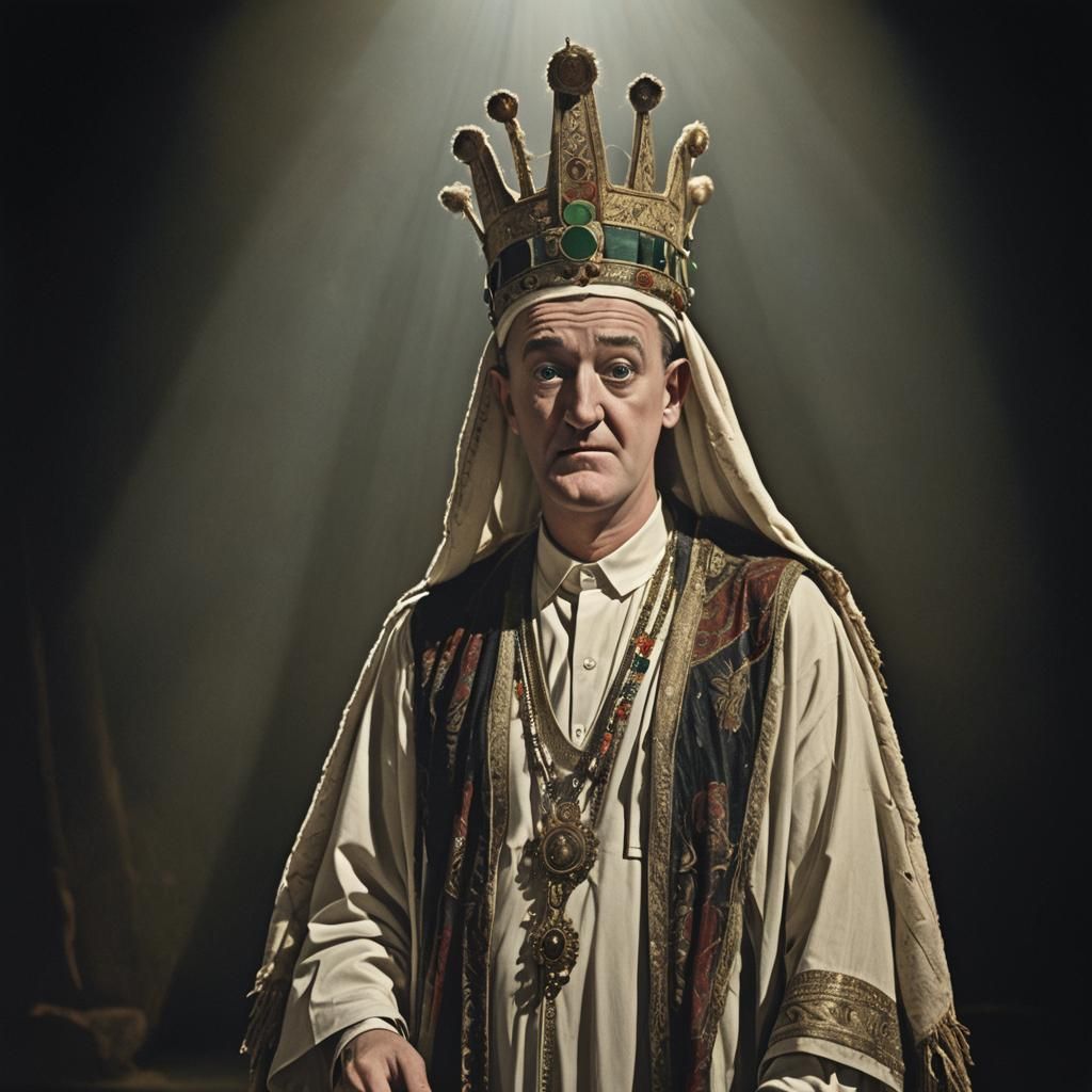 Stan Laurel as Arab Sheikh in Surreal Spotlight