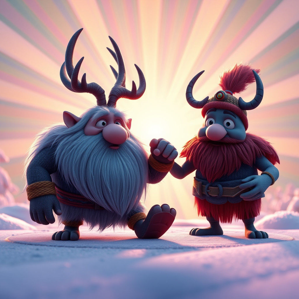 Nordic Folklore Reimagined in 3D Digital Art