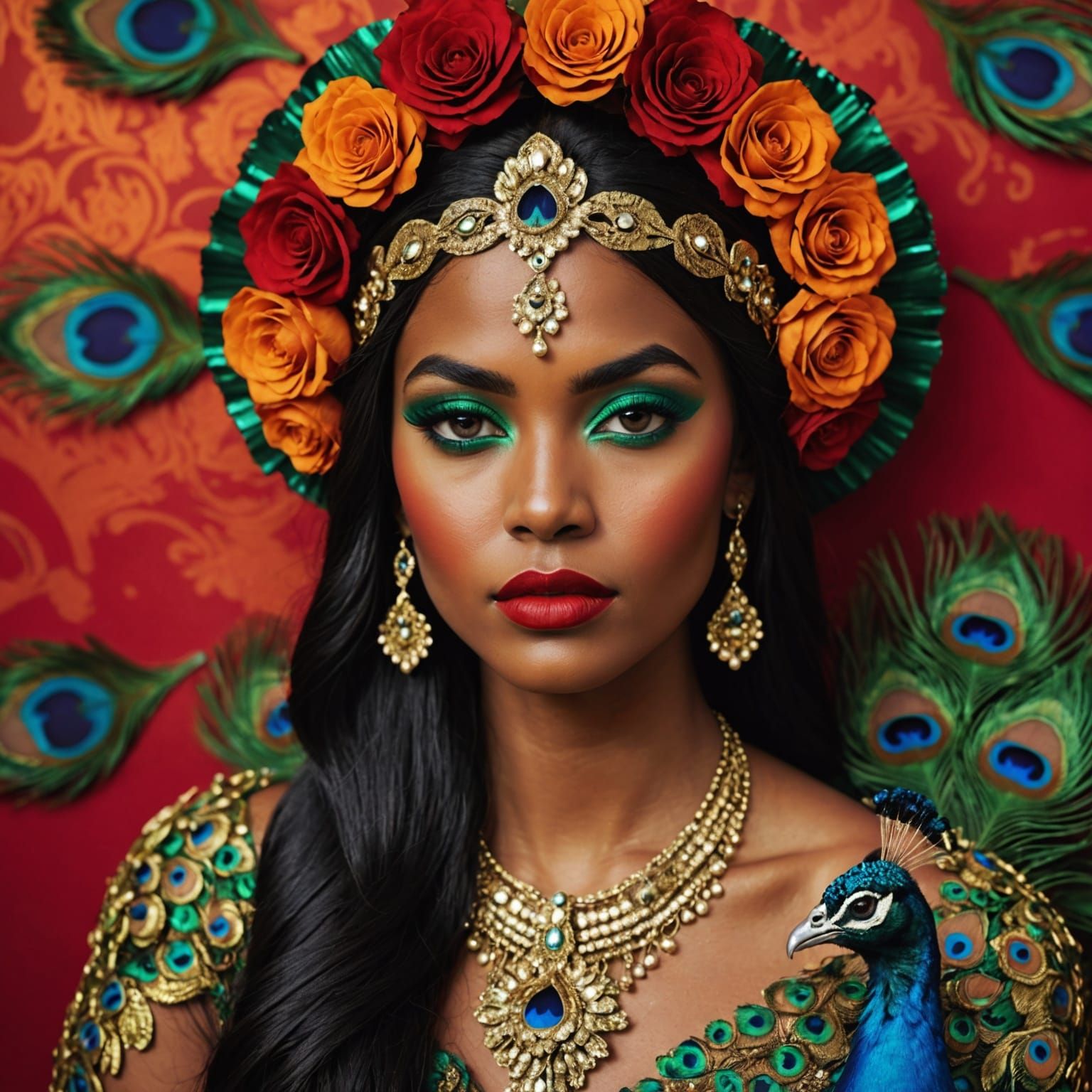 Dramatic Portrait of Two Women in Dark Fantasy Art