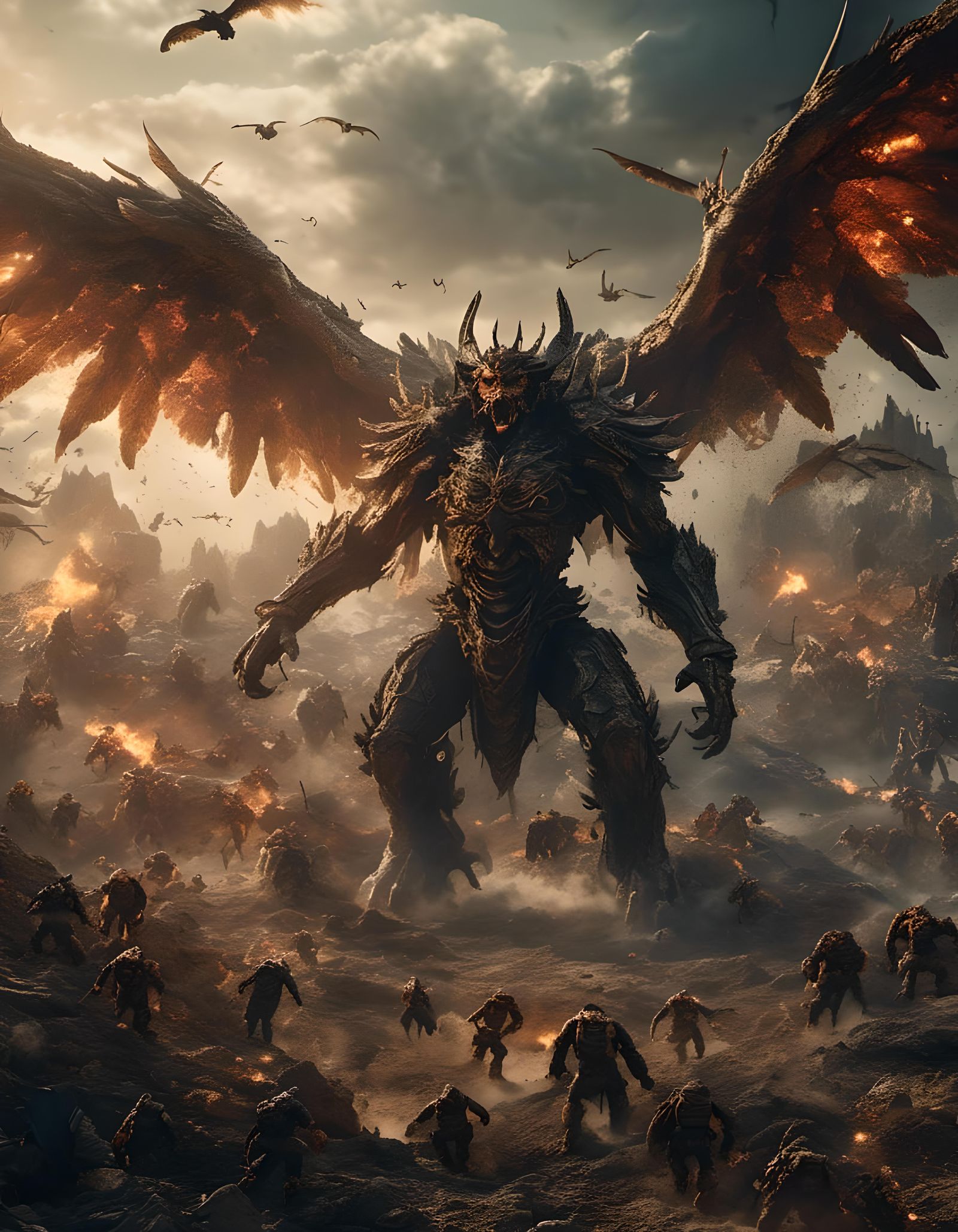 Apocalyptic War: Angels vs. Demons in Hyperreal Detail