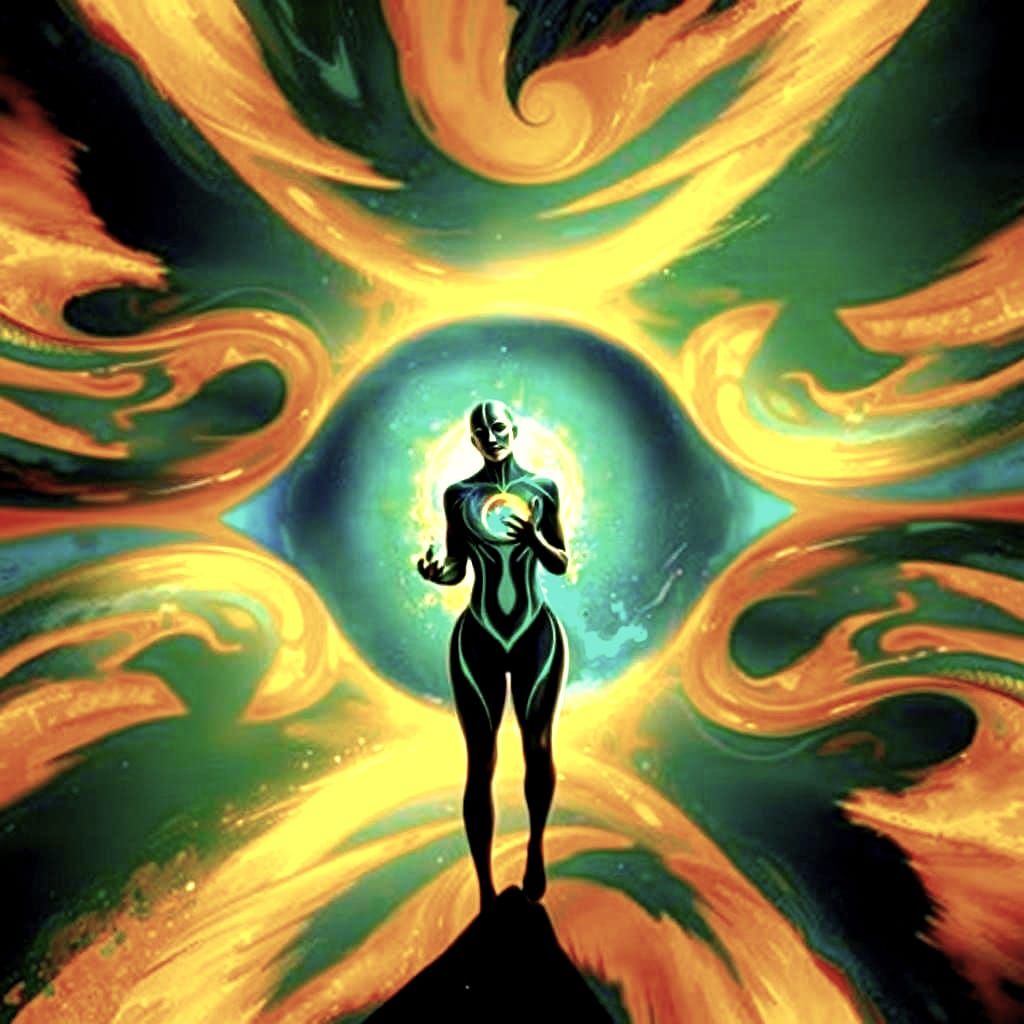 Abstract AI Image Generated from Simple Prompt