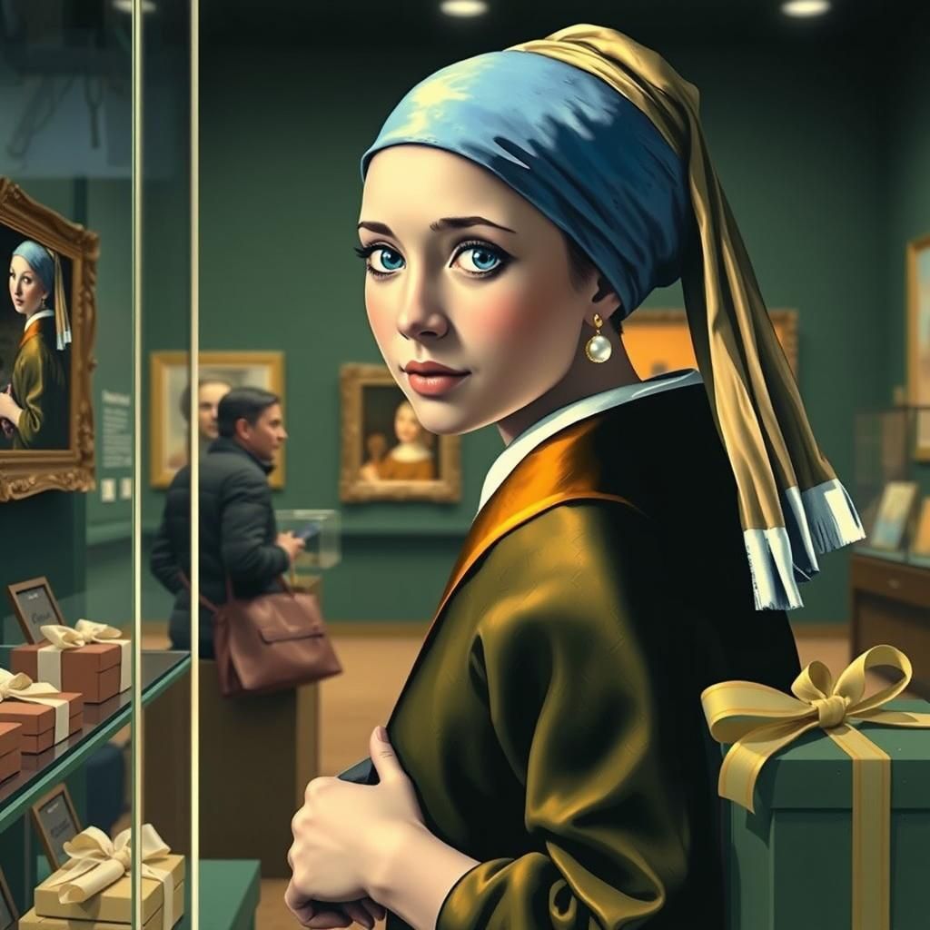 Girl with a Pearl Earring in Museum Gift Shop