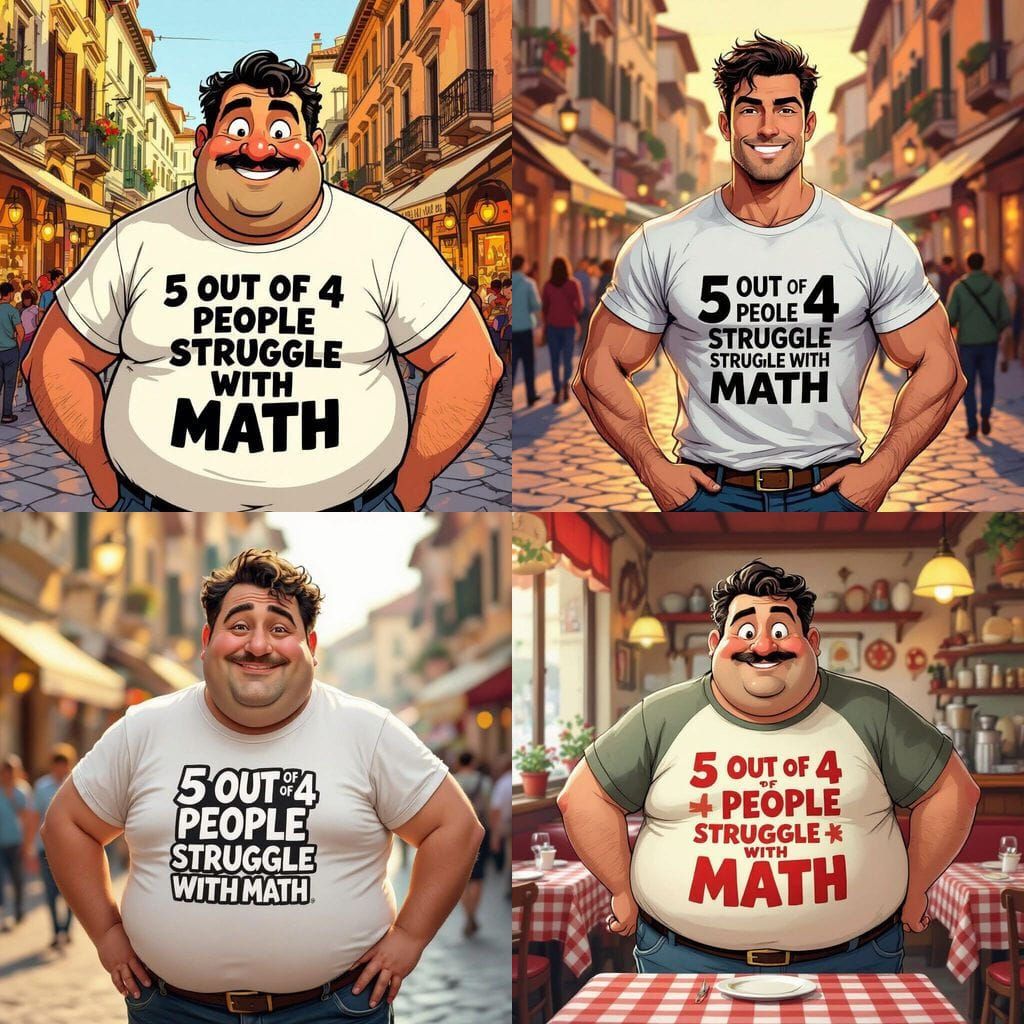 Man with Math Joke Shirt