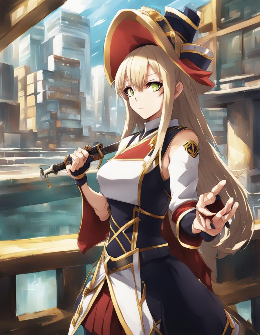 Anime Character in Japanese Manga Style
