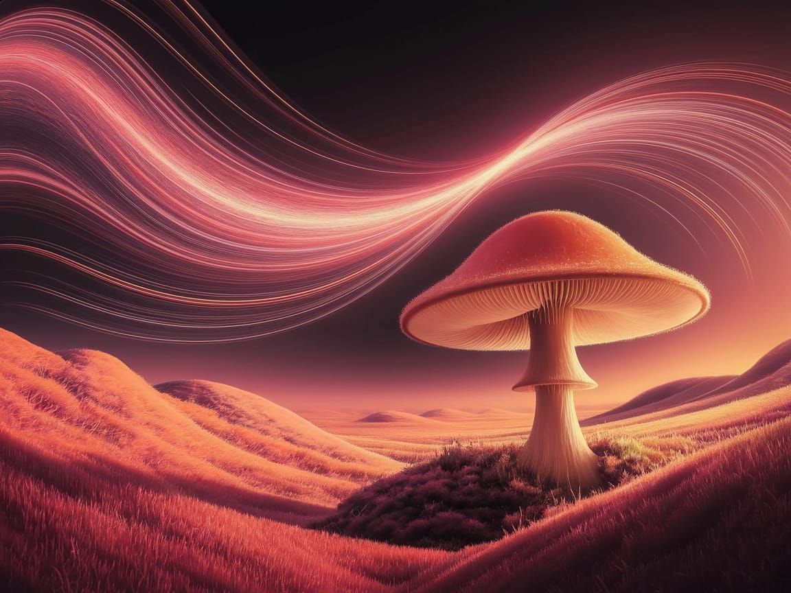 Ethereal Dreamscapes in Vibrant Noise Art