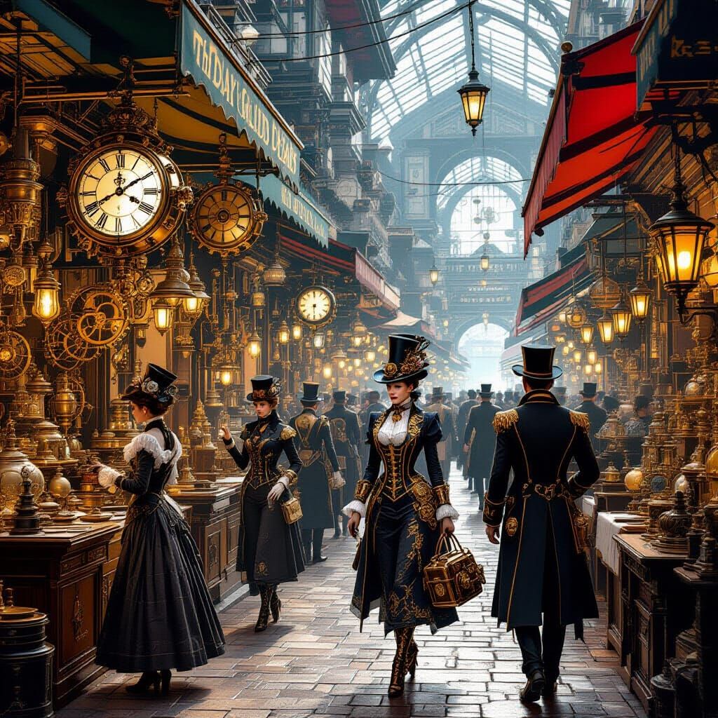 Gilded Gears Marketplace: Clockwork & Automatons