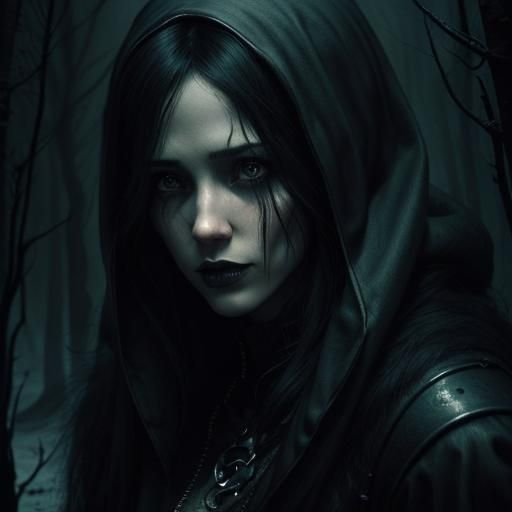 Dark Horror Scene of Earth's Mysteries