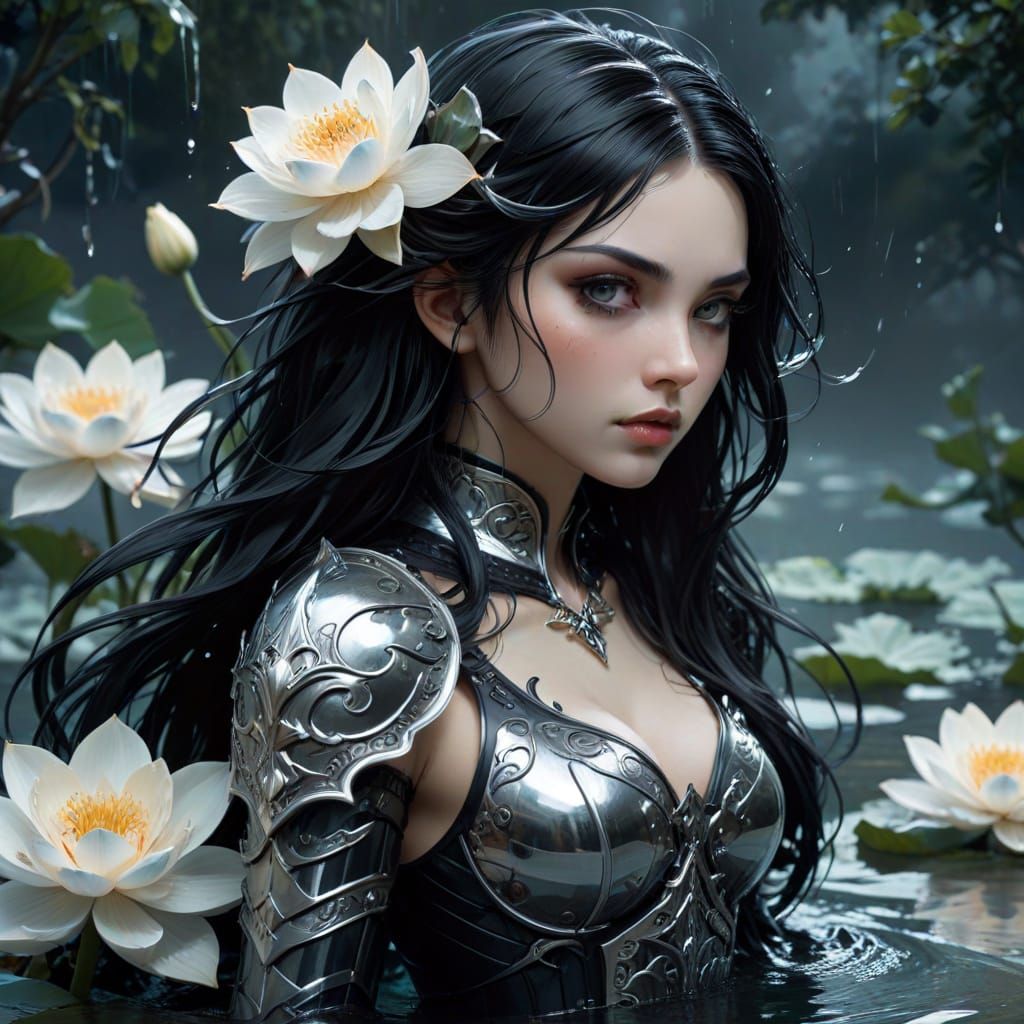 Gothic Knight Rises: Dark Fantasy Anime Art