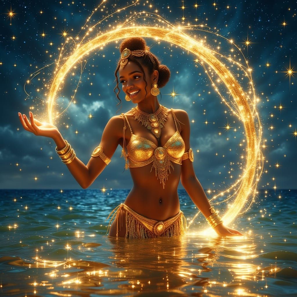 Enchantress in Golden Splendor