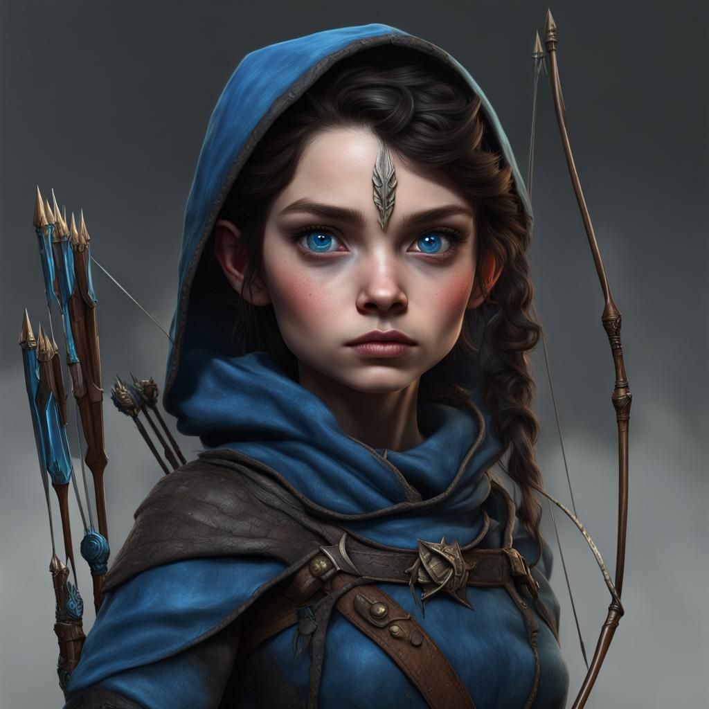 Halfling Rogue Assassin in Detailed Matte Painting
