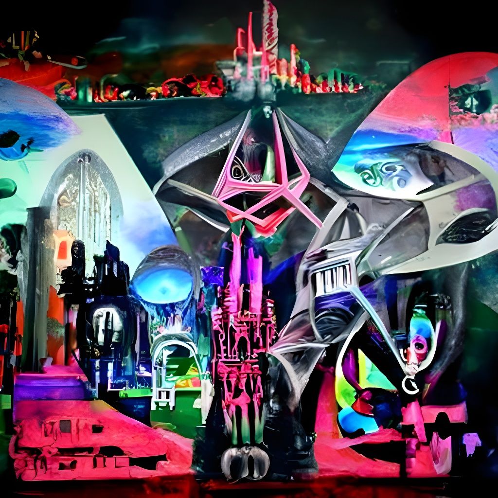 Colorful Gothic Retrofuturism: A Satanic Synesthesia