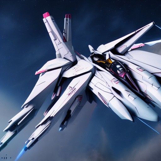 VF-1 Valkyrie from Macross: Detailed Matte Painting