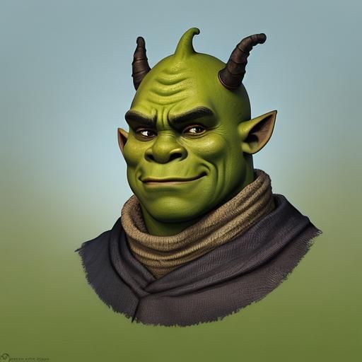 Oni Shrek: A Comical Ogre Transformation