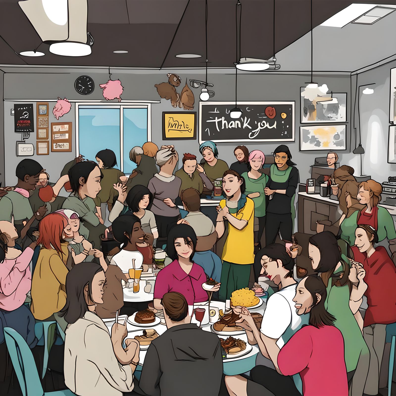 Night Cafe Staff and Mods Thank You Party