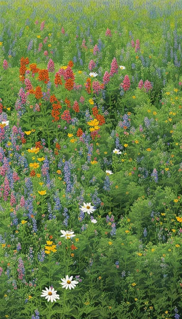 Blooming Virginia Wildflowers in Natural Light