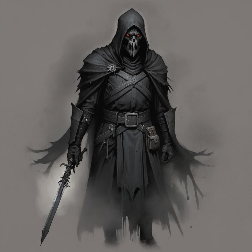 Grimdark Illustration in Graphic Novel Style