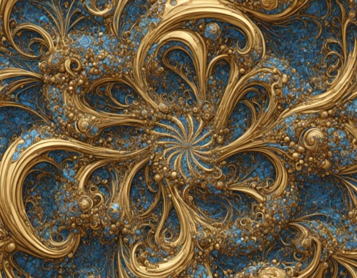 Abstract Geometry: Swirling Shapes in Surreal Mosaic