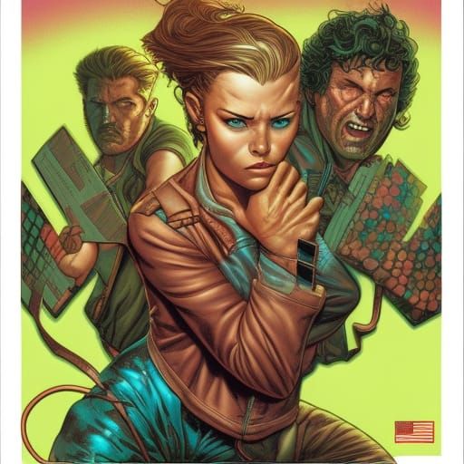 Chewing Gum as Comic Book Illustration