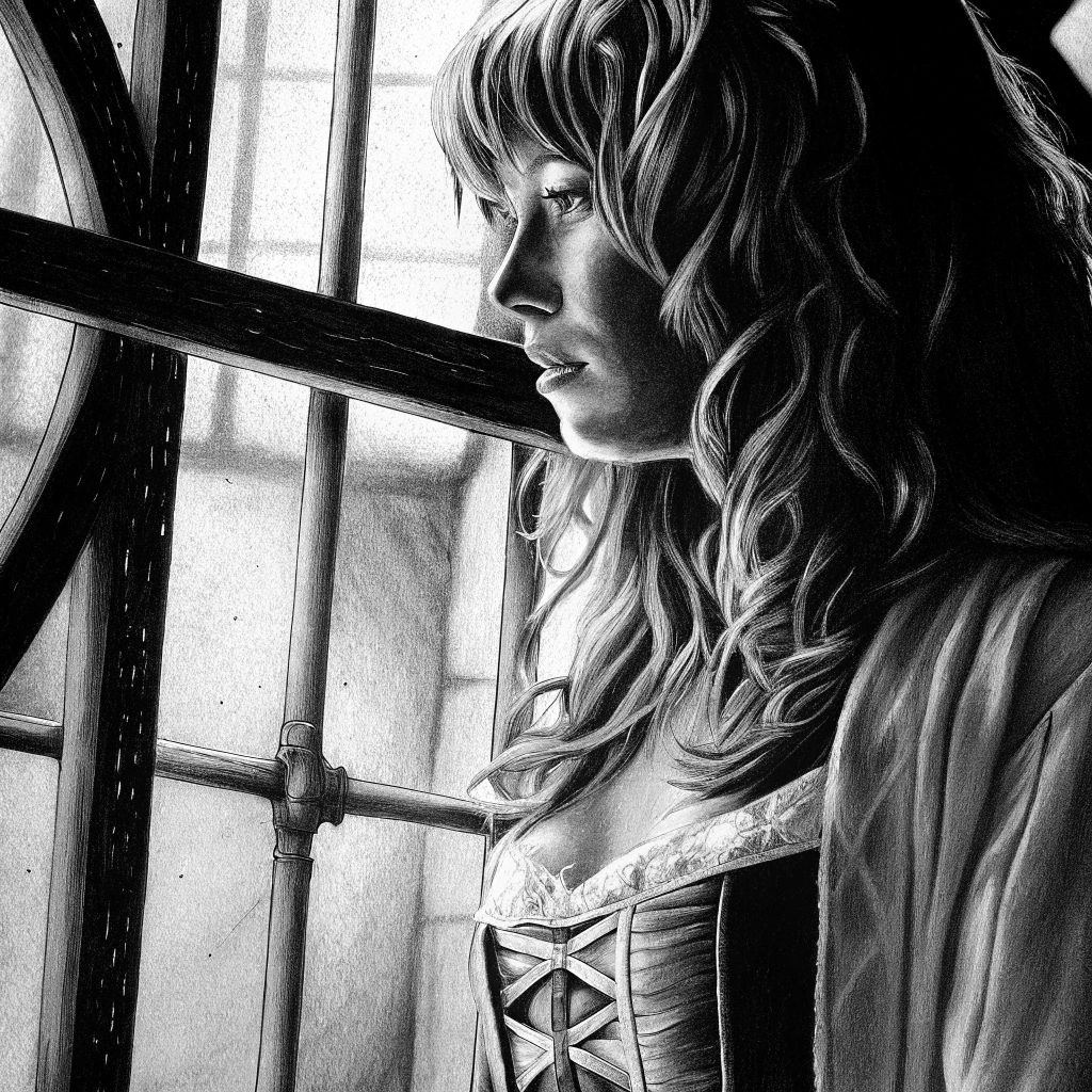 Steampunk Woman: Intricate Impasto Portrait in 8K