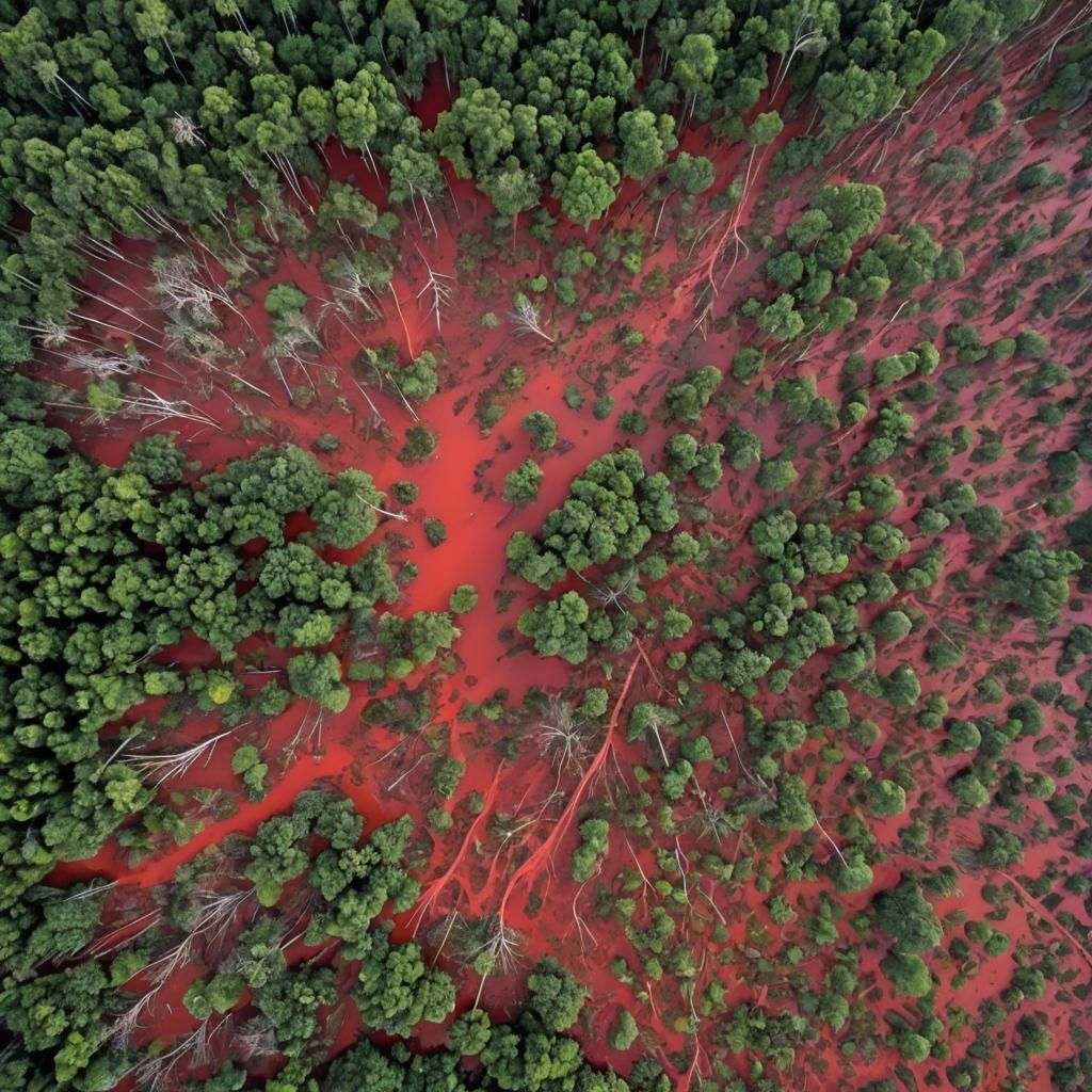 Mining Camp in Brazilian Rainforest: Apocalyptic Vision