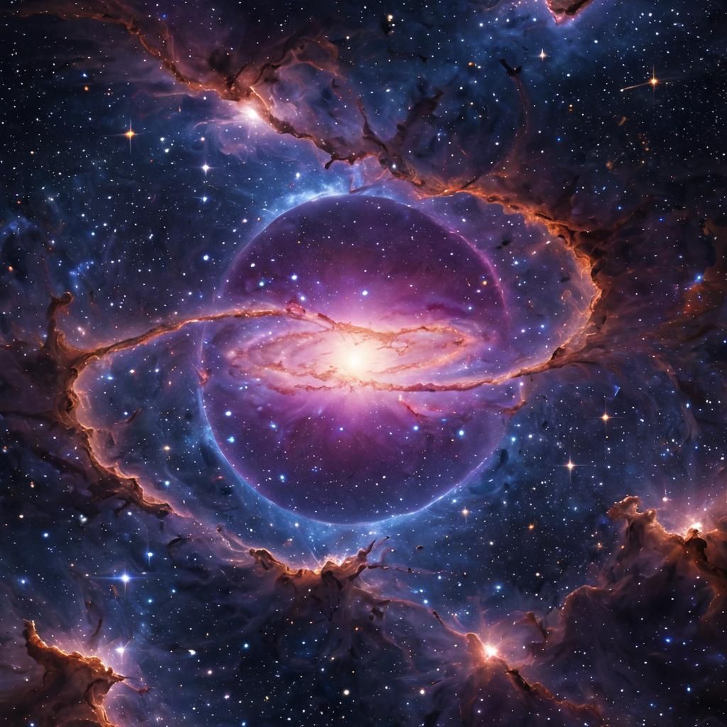 Magnificent Twilight Astral Space Scene