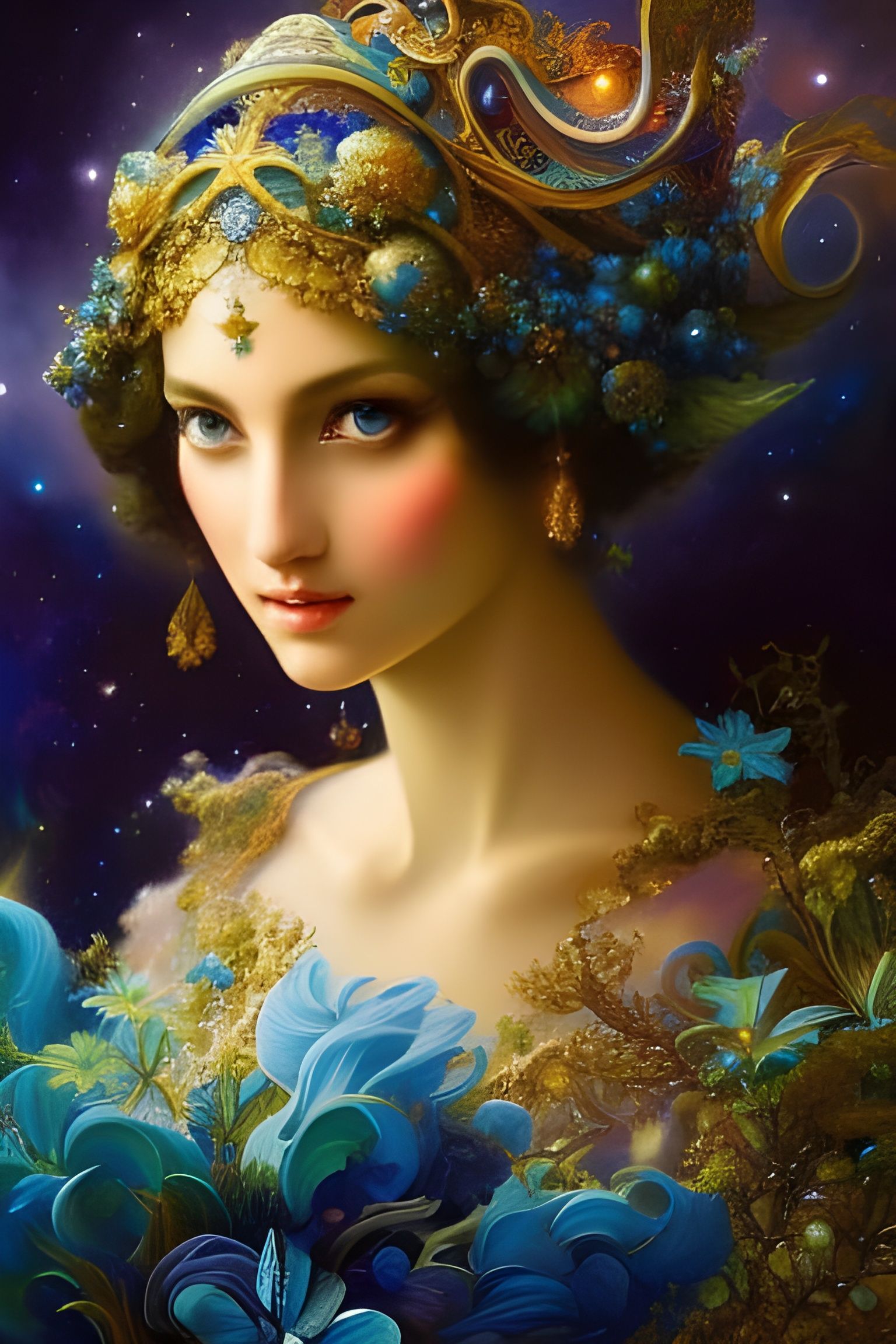 Starry Night Goddess