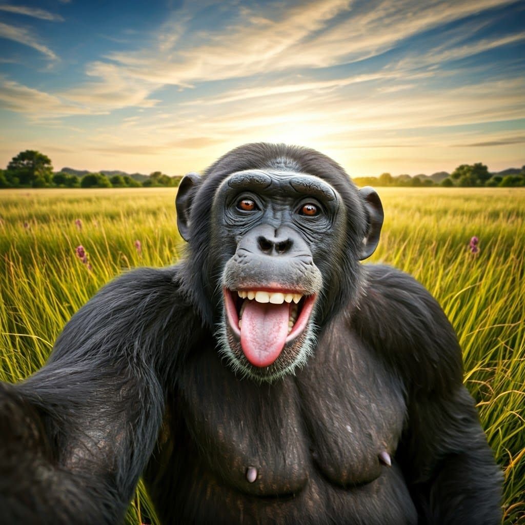 “Selfie with Tongue Out”