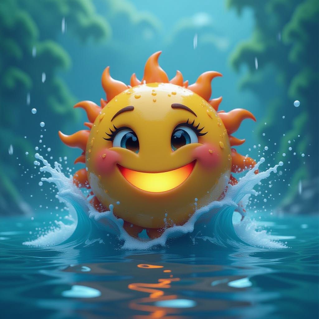 Fantastical Smiley Storm Concept Art