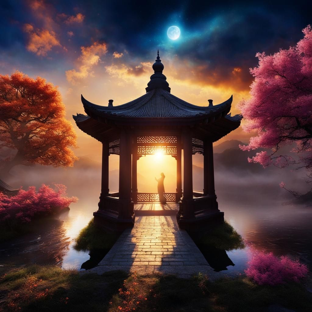 Dreamlike Sunrise: Fading Into Fantasy