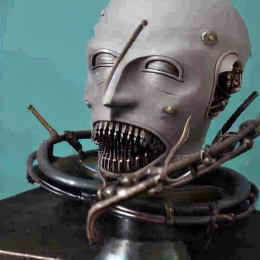 Grey Clay Bot Head !!!