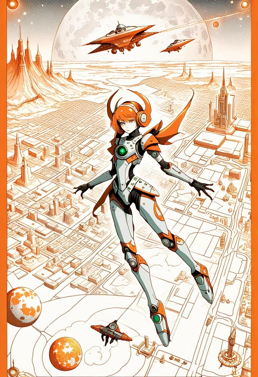 Marsport Outskirts: Ancient Ruins and Future Tech