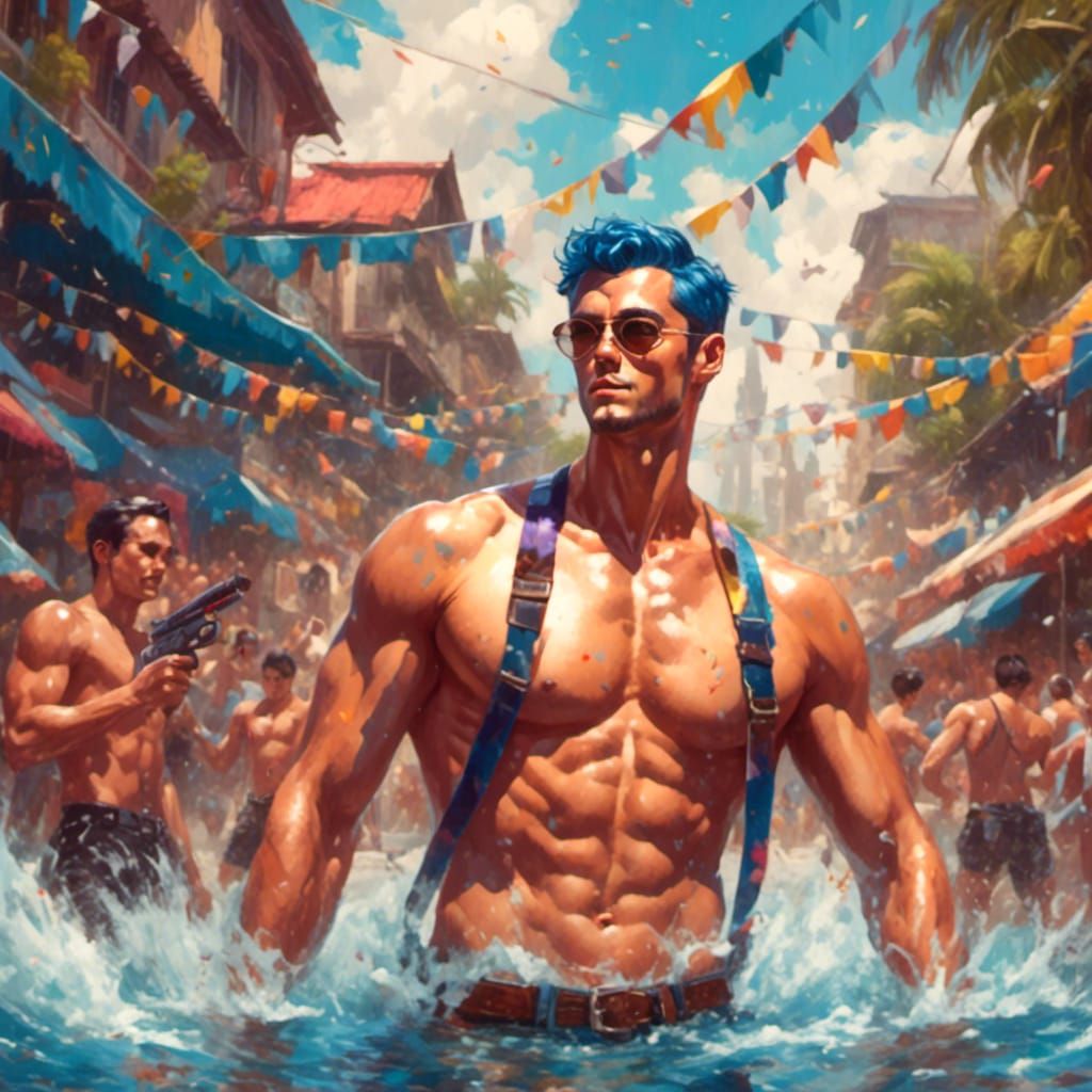 Android Lancelot Celebrates Songkran Festival in Bangkok