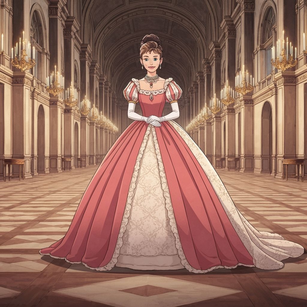 Audrey Hepburn Waltzes in Renaissance Style