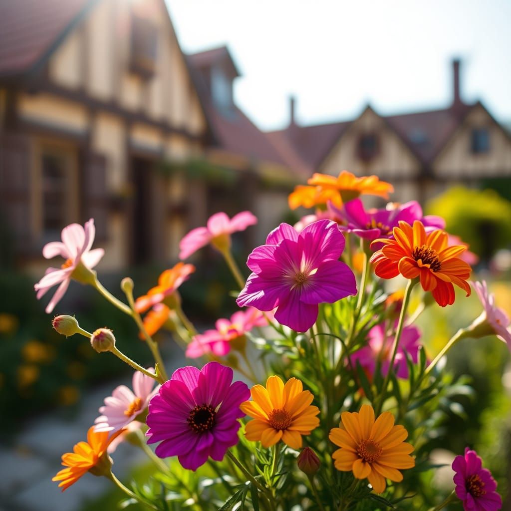 Rustic Czech Countryside in Bloom