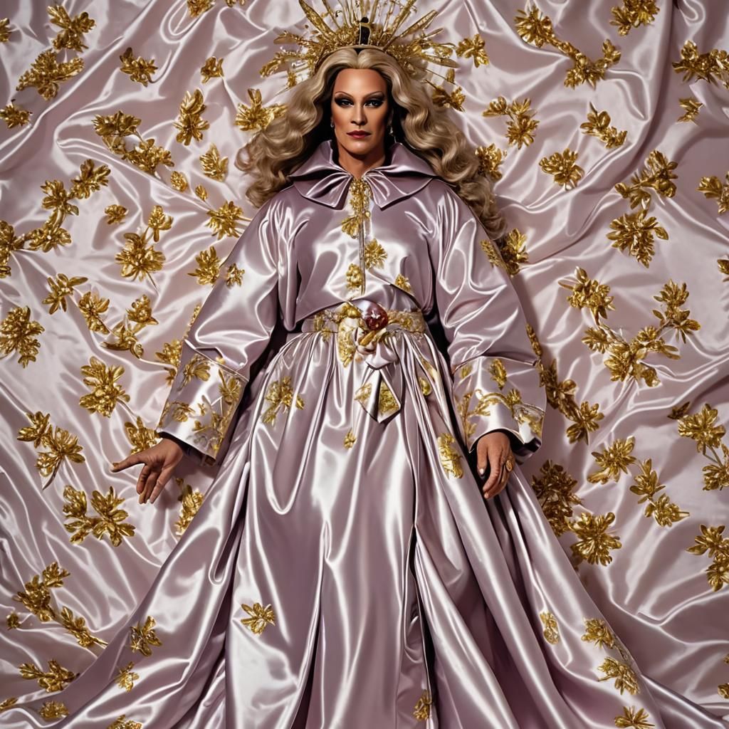 Pompous Satin Couture Drag Queen for Easter