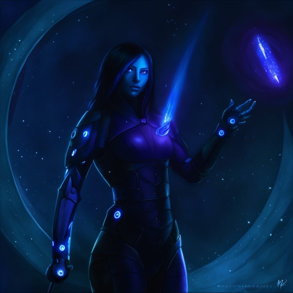 Cortana Digital Art Inspired by MagicnaAnavi