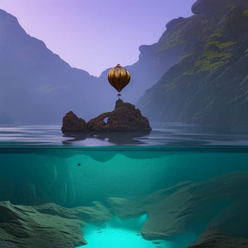 Chicken in Water Bubble: Fantasy Concept Art