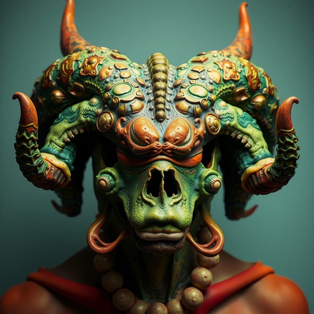 Surreal Faun in Fine Art Photography Style