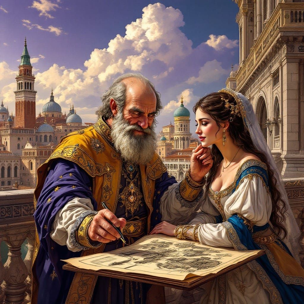 Renaissance Mastermind Illuminates Enchanted Cityscape