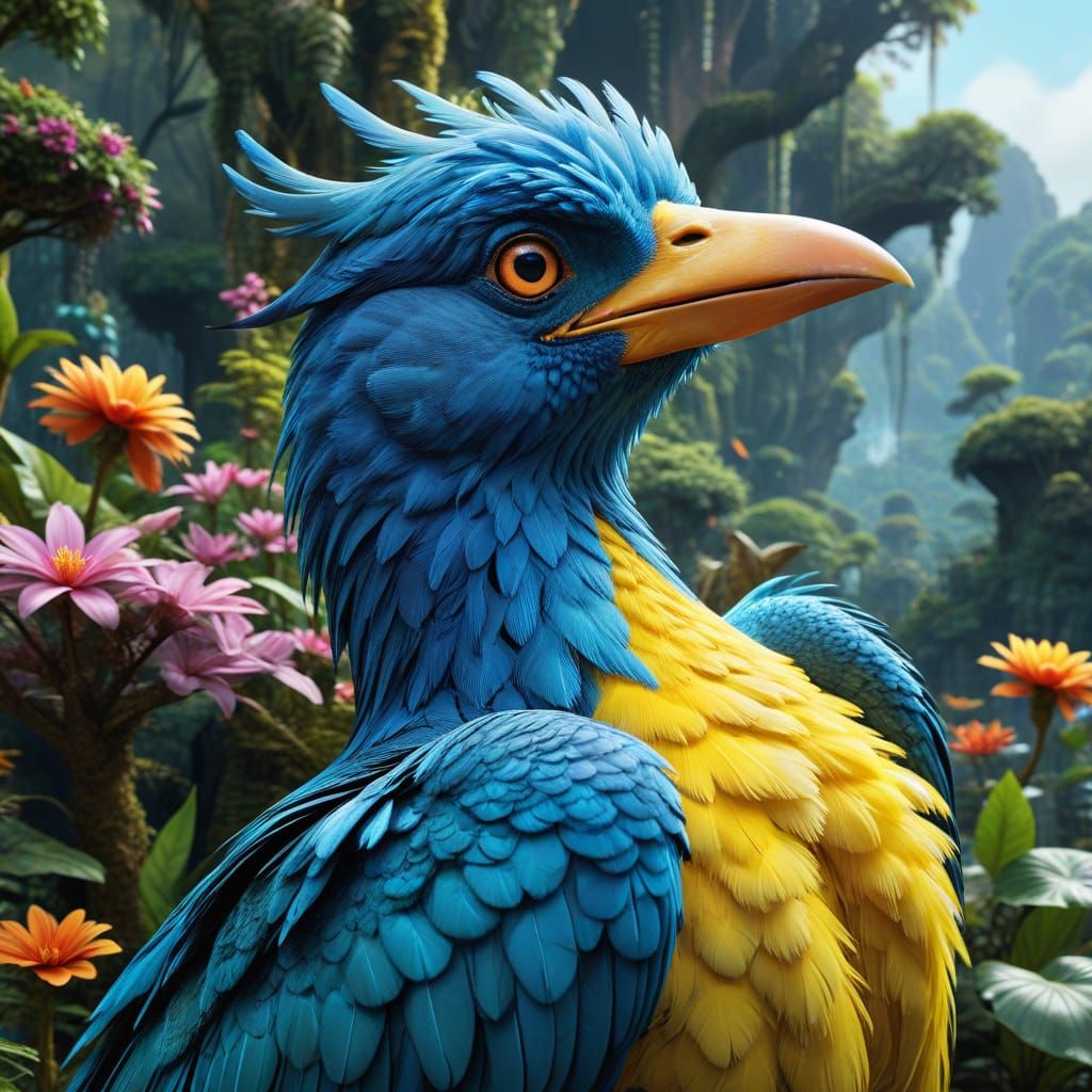 Majestic Shimmering King of a Heavenly Paradise