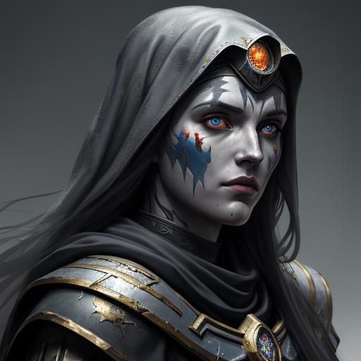 Grey Adeptus Sororitas with Battle Scars