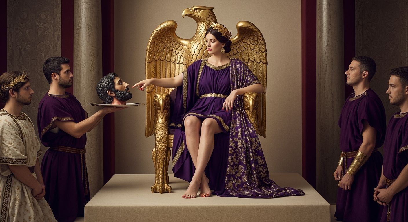 Roman Empress with Severed Head, Leibovitz Style