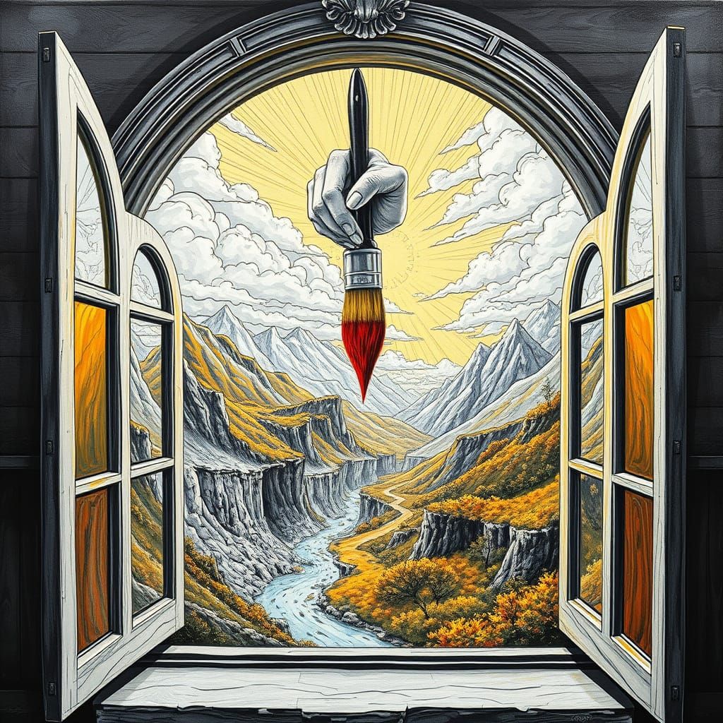 A view from my window of world still under creation