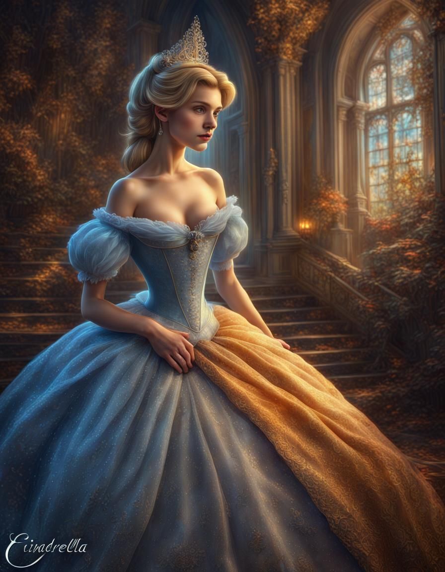Detailed Image of Cinderella, Award-Winning Art
