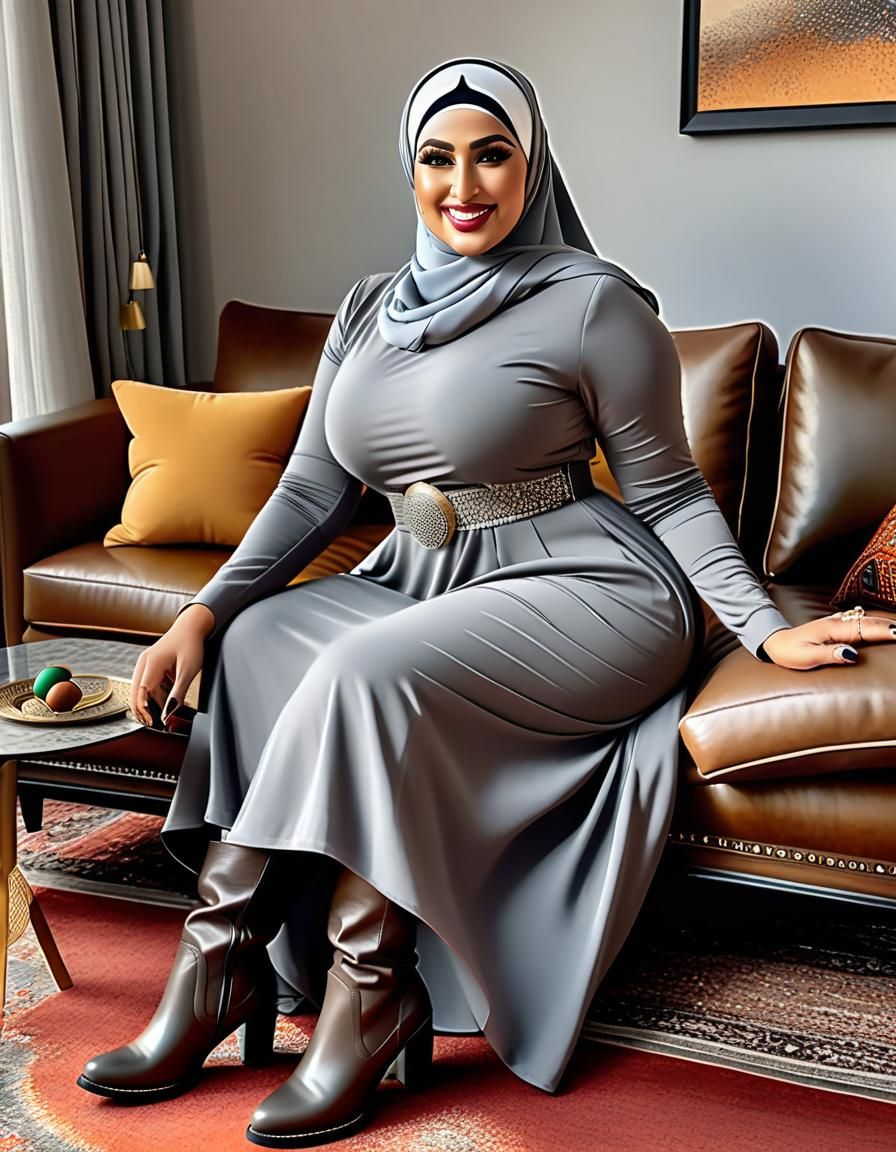 Middle Eastern Woman Picking Up Toy: Ultrarealistic Digital ...